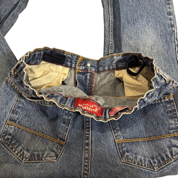 Arizona Jeans 16 Husky Bootcut Boys Denim Blue Jeans 100% Cotton - Picture 6 of 6